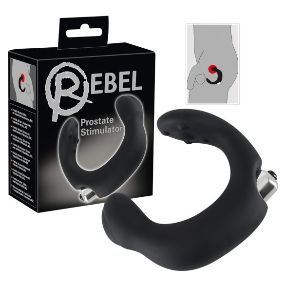 Rebel - buet prostata vibrator (sort)