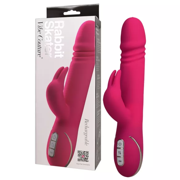 Vibe Couture - rabbit vibrator med thrust - pink
