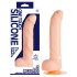 One Touch 8 - Silikone Vibrator med Testikler (Naturlig)