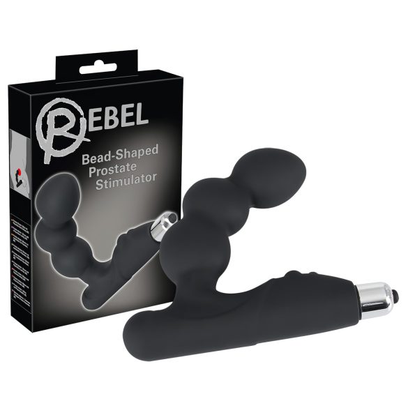Rebel - kugleformet prostata vibrator (sort)