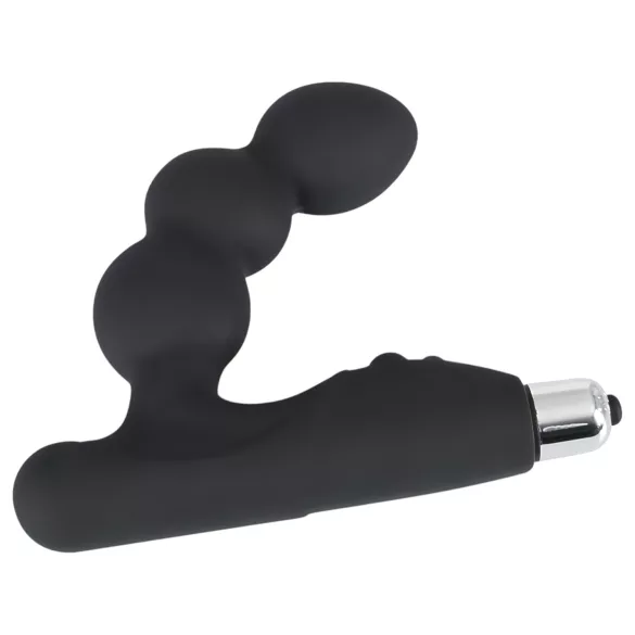Rebel - prostata vibrator med kugler - sort