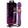 Javida - vibrator med dobbelte ender - massagefunktion - lilla