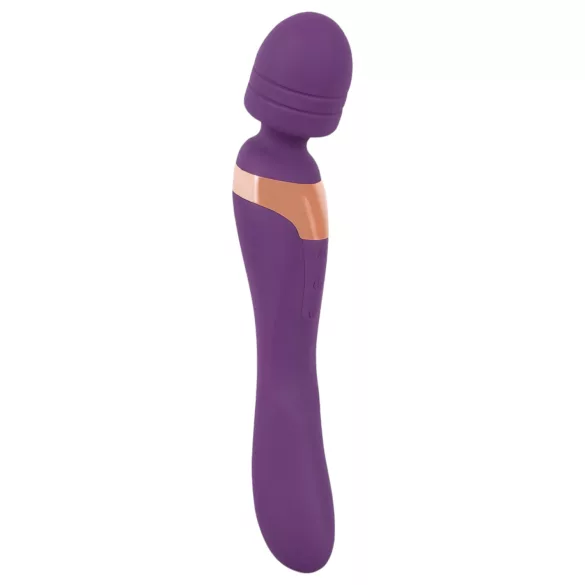 Javida - vibrator med dobbelte ender - massagefunktion - lilla