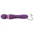 Javida - vibrator med dobbelte ender - massagefunktion - lilla