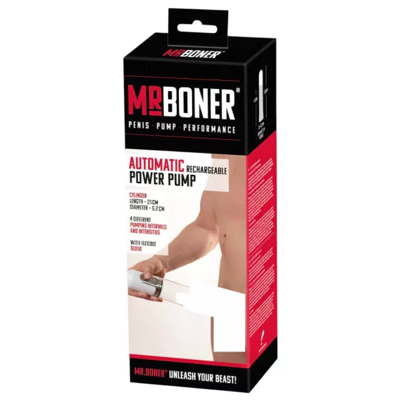 You2Toys - Mister Boner Automatic - automatisk penis­pumpe med batteri/akku