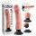 King Cock 9 sugekop-vibrator (23 cm) - naturlig