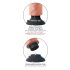 King Cock 9 sugekop-vibrator (23 cm) - naturlig