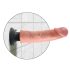 King Cock 9 sugekop-vibrator (23 cm) - naturlig