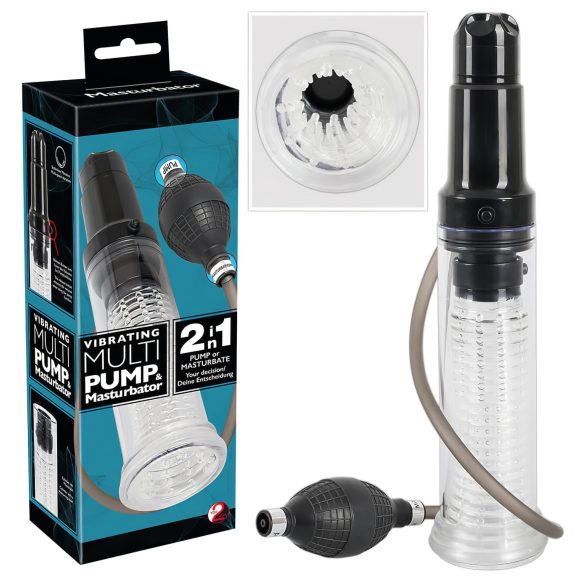 You2Toys 2i1 - Penispumpe & Masturbator (klar)