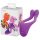 BeauMents Doppio - Genopladelig parvibrator med 3 motorer (lilla)