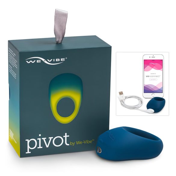 We-Vibe Pivot - genopladelig, vibrerende penisring (midnatsblå)