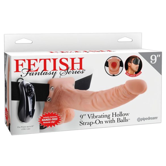 Fetish Strap-on 9 - påsætningsvibrator (naturlig)