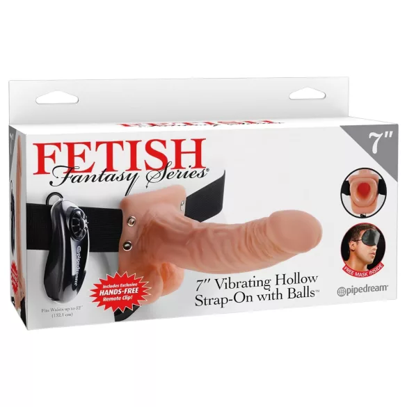 Pipedream - Fetish Strap-on 7 - påspændingsvibrator (naturel)