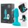 b-Vibe Rimming - roterende analkuglevibrator (turkis)