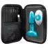 b-Vibe Rimming - anal vibrator med roterende kugler - turkis