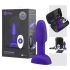 b-Vibe Rimming - Roterende Perler Analdildo (Lilla)