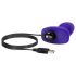 b-Vibe Rimming - Roterende Perler Analdildo (Lilla)