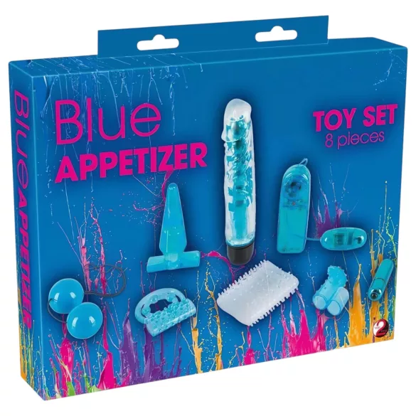 You2Toys - vibrator sæt - 8 dele - blå