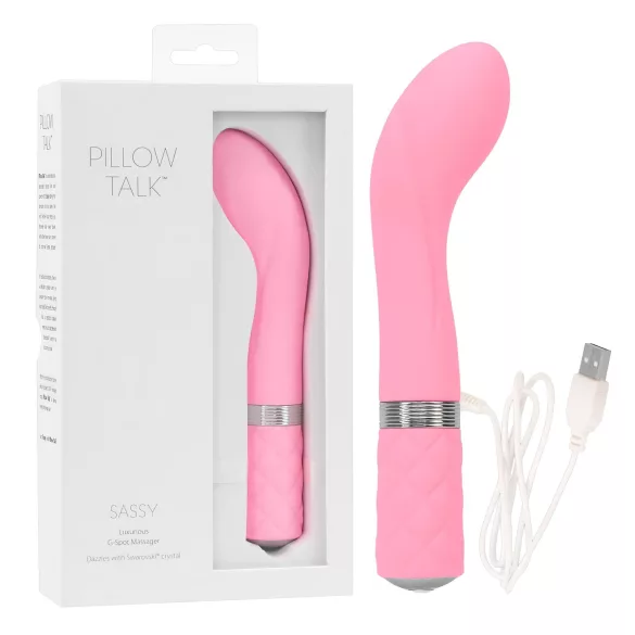 Pillow Talk Sassy - genopladelig G-punktsvibrator (pink)