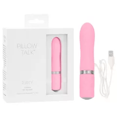   Pillow Talk Flirty - vibratorstav med genopladeligt batteri - pink