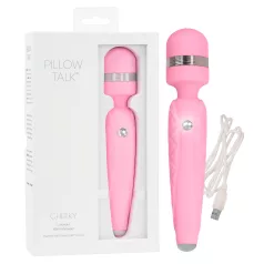   Pillow Talk Cheeky Wand - genopladelig massagevibrator (pink)