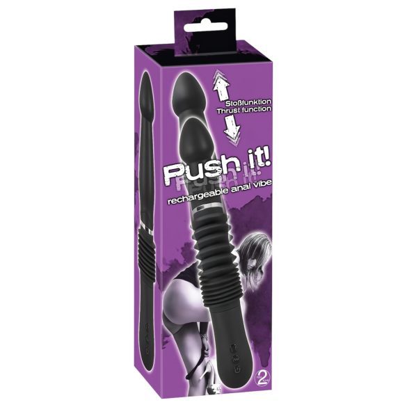 You2Toys - Push it - Genopladelig Anal Vibrator (Sort)