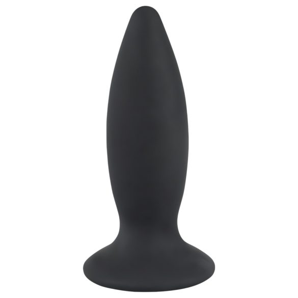 Black Velvet S - Genopladelig lille analvibrator for begyndere (sort)