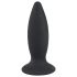 Black Velvet S - Genopladelig lille analvibrator for begyndere (sort)