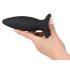 Black Velvet S - Genopladelig lille analvibrator for begyndere (sort)