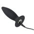 Black Velvet S - Genopladelig lille analvibrator for begyndere (sort)