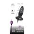 Black Velvet S - Genopladelig lille analvibrator for begyndere (sort)