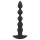 Black Velvets - anal vibrator med 5 kugler - genopladelig - sort