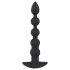 Black Velvets - anal vibrator med 5 kugler - genopladelig - sort
