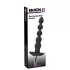 Black Velvets - anal vibrator med 5 kugler - genopladelig - sort