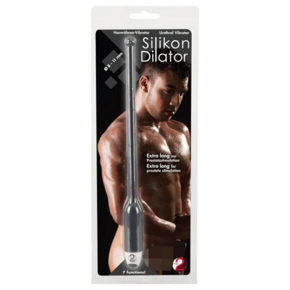 You2Toys DILATOR - silikone urinrørs vibrator - sort (8-11mm)