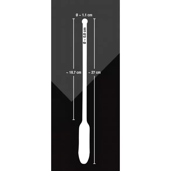 You2Toys - dilator med vibration - silikone sort 8-11mm