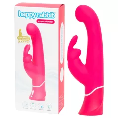   Happyrabbit - G-punkts vibrator med klitorisarm - vandtæt - pink