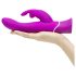 Happyrabbit Curve - vandtæt klitorisvibrator med arm (lilla)