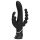 Happyrabbit Triple - opladelig vibrator med klitoris- og analarm (sort)