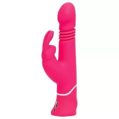   Happyrabbit - rabbitvibrator med stødfunktion og klitorisarm - genopladelig pink