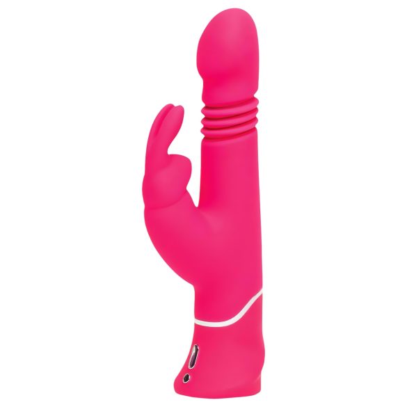 Happyrabbit Thrusting - Genopladelig Vibrator med Klitorisstimulator (pink)