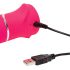 Happyrabbit Thrusting - Genopladelig Vibrator med Klitorisstimulator (pink)