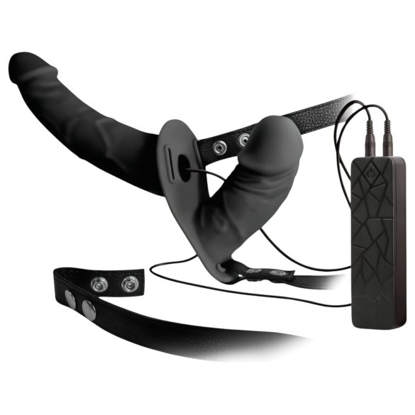 Double Thruster - justerbar dobbeltvibrator (sort)