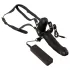 Double Thruster - strap-on dobbelt vibrator - sort