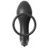 Analfantasy - sort anal vibrator med penisring (sort)
