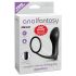 Analfantasy - sort anal vibrator med penisring (sort)