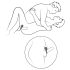 Hot Octopuss Atom - genopladelig, vibrerende penisring (sort)
