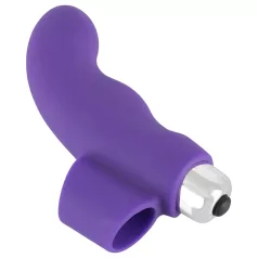   SMILE Finger - finger vibrator - bølget overflade - silikone lilla