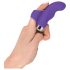 SMILE Finger - bølget silikone finger-vibrator (lilla)