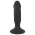 Black Velvets - anal vibrator med penisform - genopladelig - sort